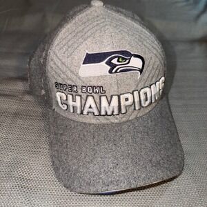Seattle Seahawks Super Bowl XLVIII Champions New Era 9Forty Baseball Cap Hat